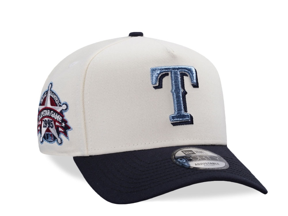New Era Texas Rangers All Star Game 1995 Chrome Two Tone Edition 9Forty A Frame Snapback Casquette