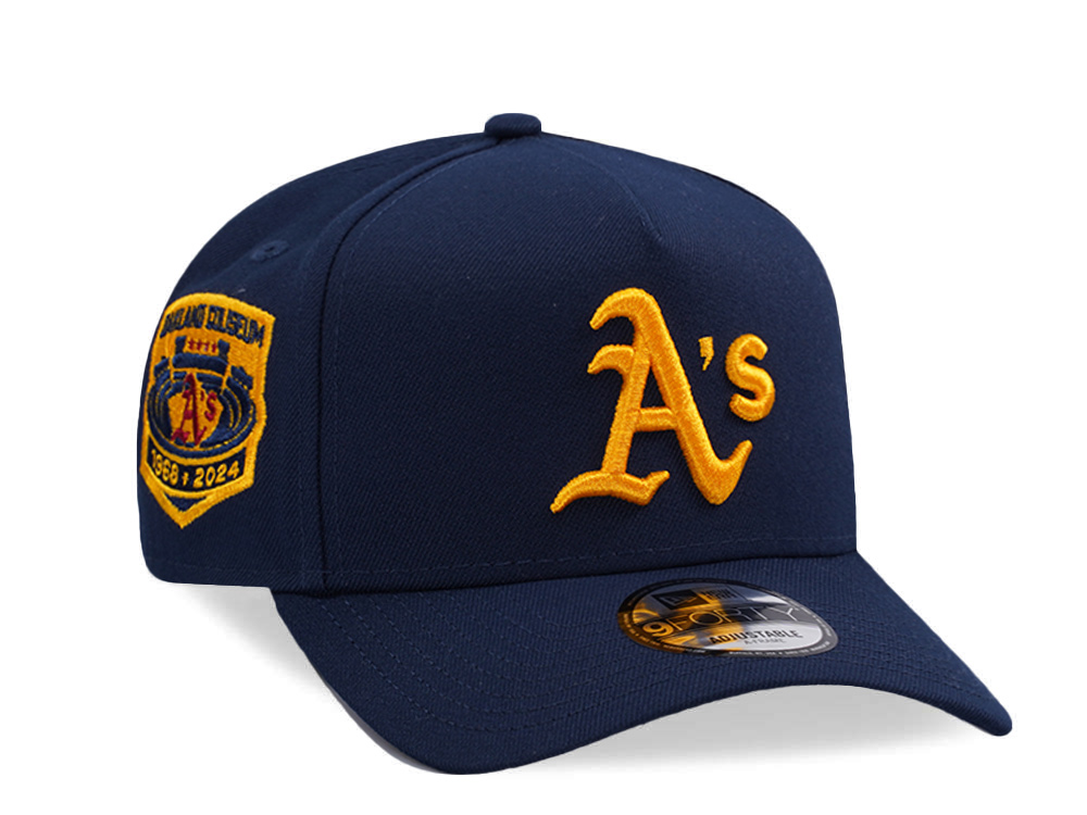 New Era Oakland Athletics Coliseum Ocean Blue Prime Edition 9Forty A Frame Snapback Casquette