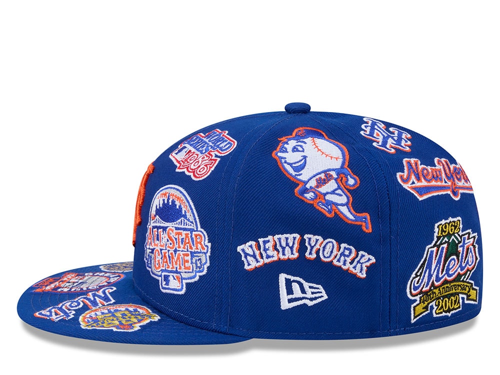 New Era New York Mets All Over Blue Edition 59Fifty Fitted Casquette