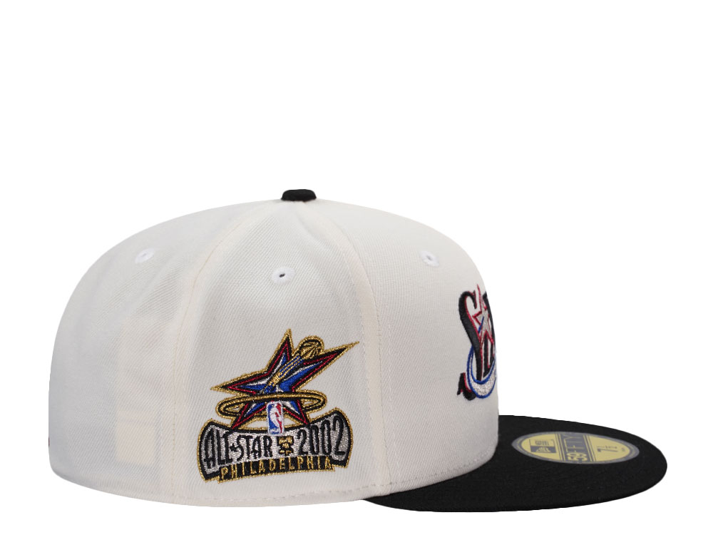 New Era Philadelphia 76ers All Star Game 2002 Chrome Two Tone Edition 59Fifty Fitted Casquette
