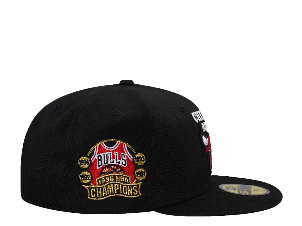 New Era Chicago Bulls NBA Champions 1996 Black Prime Edition 59Fifty Fitted Casquette