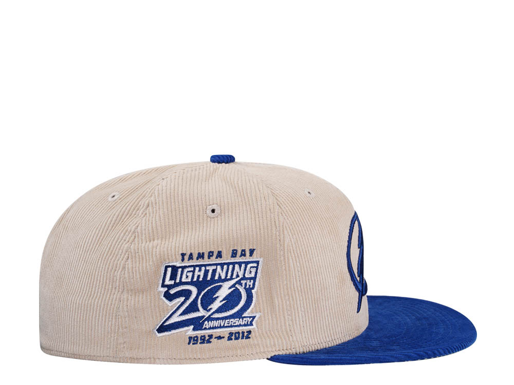 Mitchell & Ness Tampa Bay Lightning 20th Anniversary Two Tone Cord Edition Dynasty Fitted Casquette