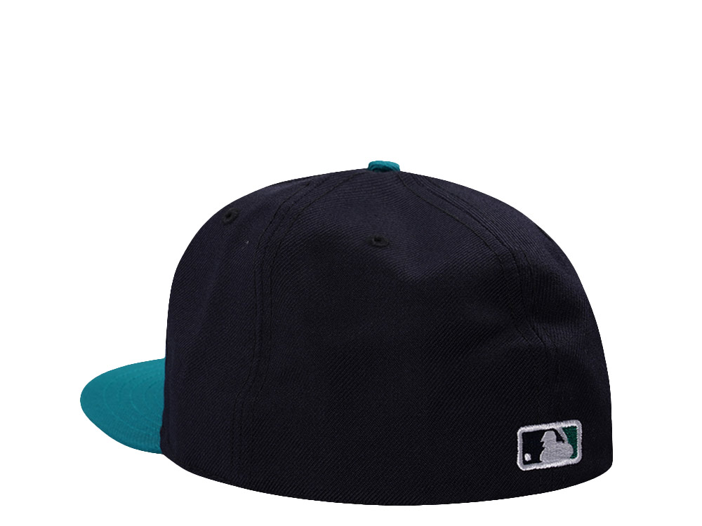 New Era Seattle Mariners Wool Authentic On-Field Green Two Tone Edition 59Fifty Fitted Casquette
