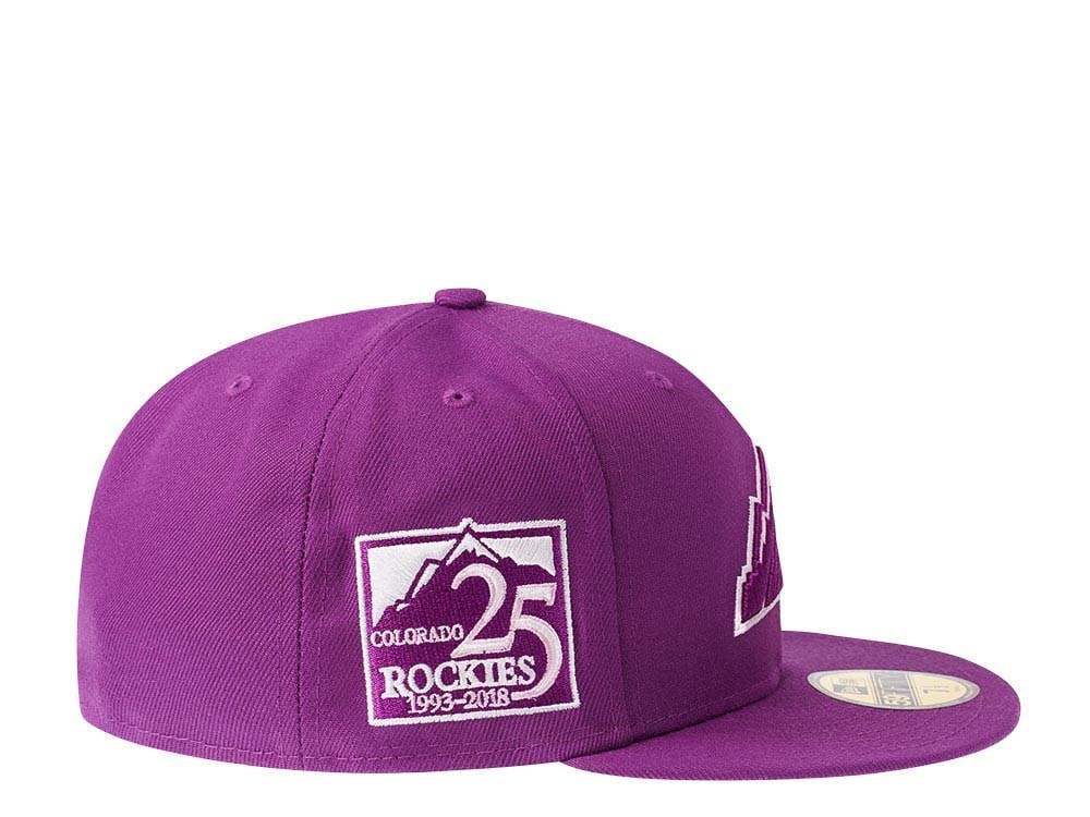 New Era Colorado Rockies 25th Anniversary Purple Prime Edition 59Fifty Fitted Casquette