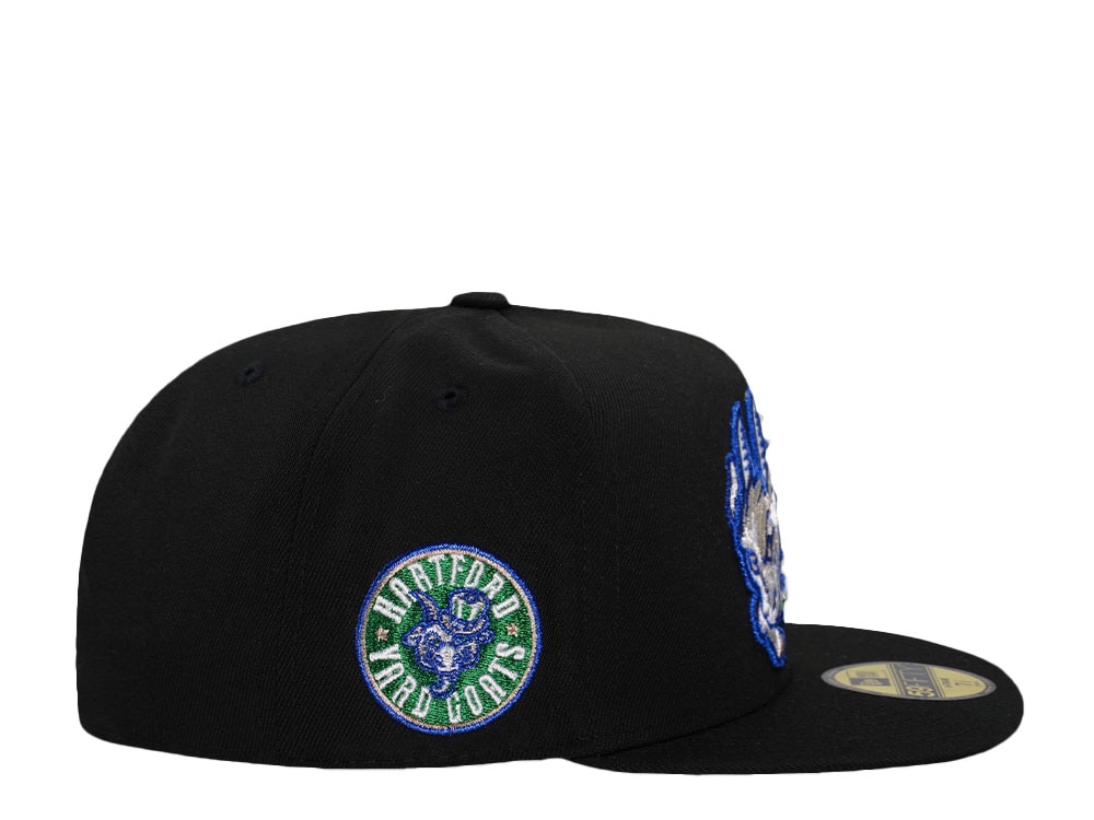 New Era Hartford Yard Goats Black Throwback Edition 59Fifty A Frame Fitted Casquette