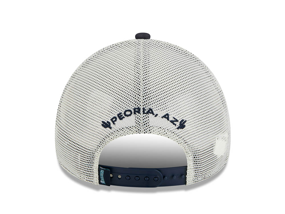 New Era Seattle Mariners M Patch Black 9Forty A Frame Trucker Snapback Casquette