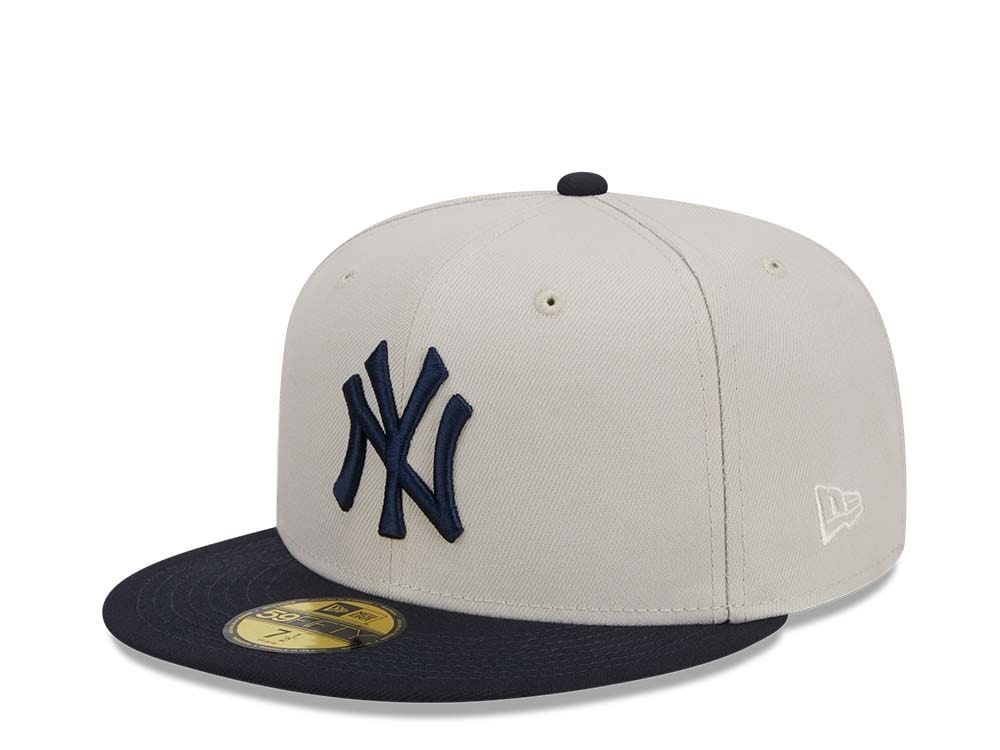New Era New York Yankees Farm Team Stone Throwback Two Tone Edition 59Fifty Fitted Casquette