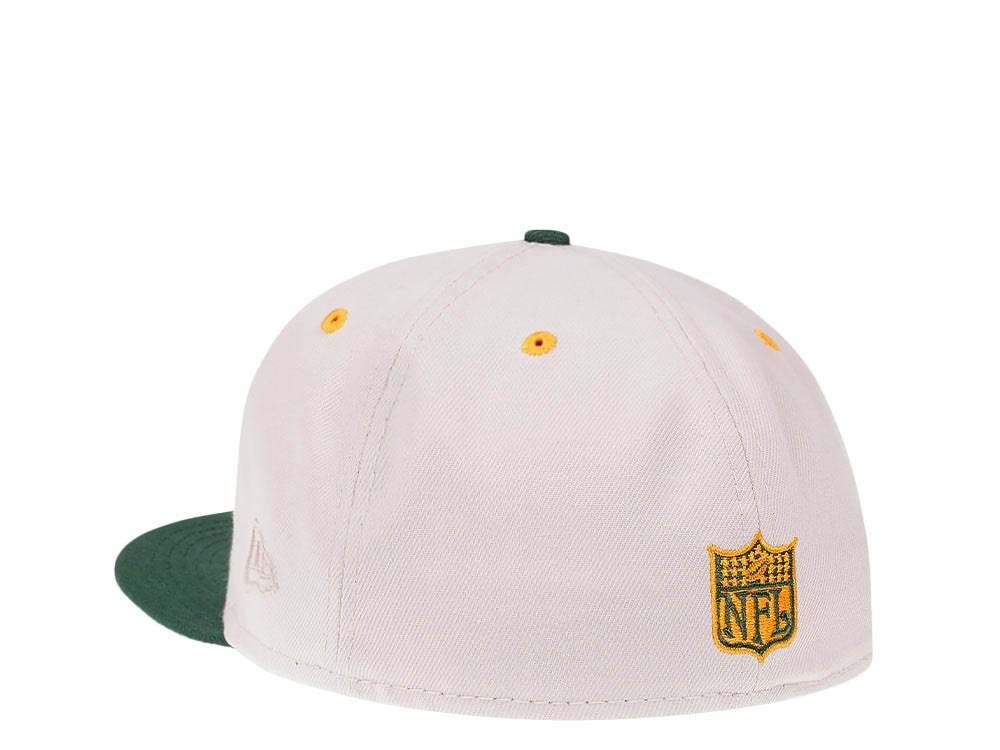 New Era Green Bay Packers Stone  Two Tone Throwback Edition 59Fifty Fitted Casquette