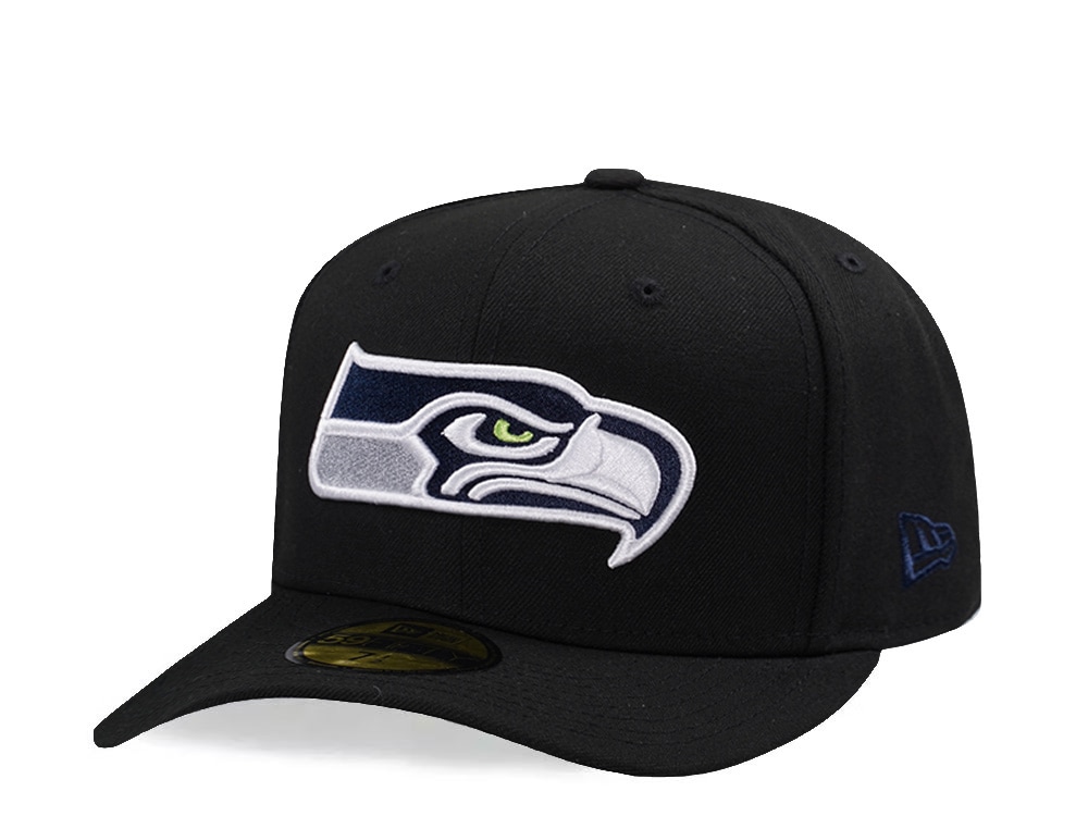 New Era Seattle Seahawks Black Prime Edition Pre Curved 59Fifty Fitted Casquette