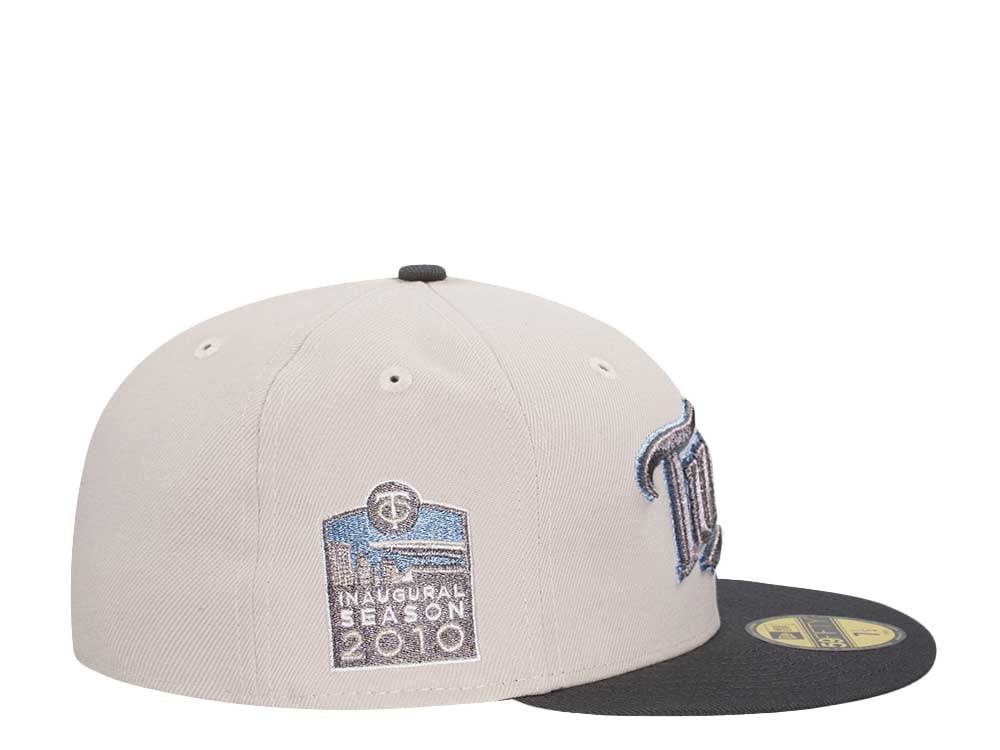New Era Minnesota Twins Inaugural Season 2010 Stone Pewter Two Tone Edition 59Fifty Fitted Casquette