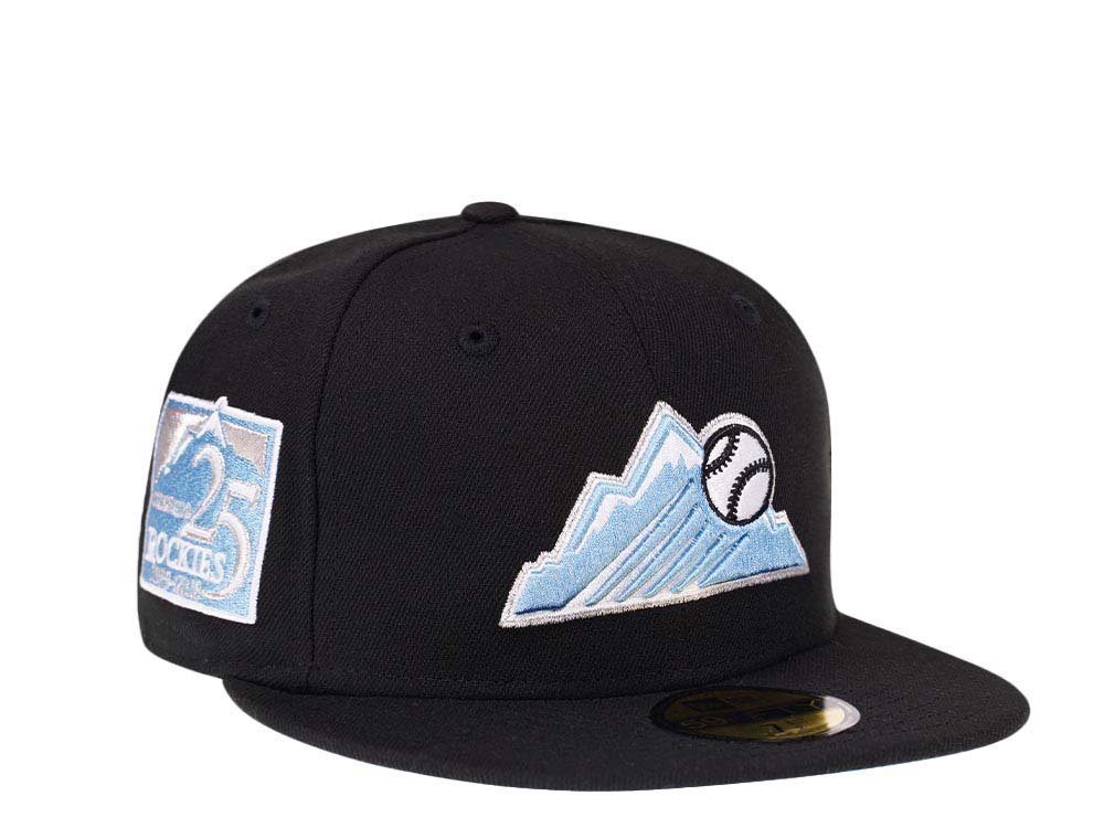 New Era Colorado Rockies 25th Anniversary Glacier Blue Silver Edition 59Fifty Fitted Casquette