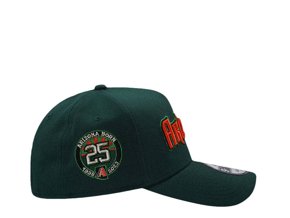 New Era Arizona Diamondbacks 25th Anniversary Green Prime Edition 9Forty A Frame Snapback Casquette
