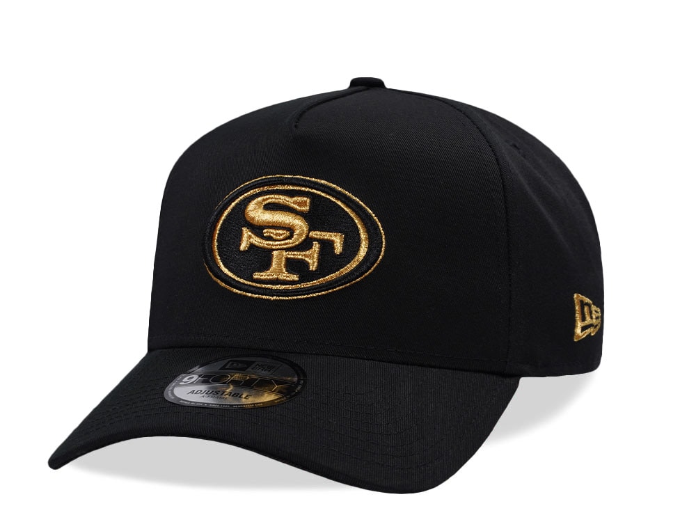 New Era San Francisco 49ers Black Gold Edition 9Forty A Frame Snapback Casquette