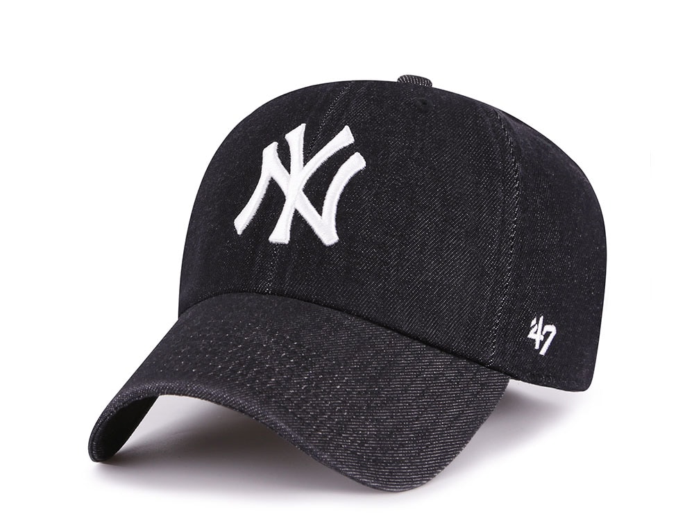 47Brand New York Yankees Black Lennon Edition Clean Up Strapback Casquette