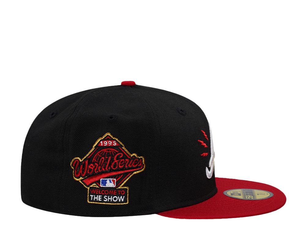 New Era Atlanta Braves World Series 1995 Wool Two Tone Throwback Edition 59Fifty Fitted Casquette