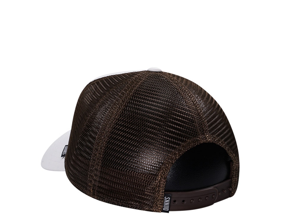 Djinns Lazy Sunday Coffee Club White Trucker Snapback Casquette