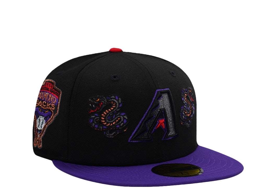 New Era Arizona Diamondbacks Inaugural Season 1998 Black Two Tone Edition 59Fifty Fitted Casquette