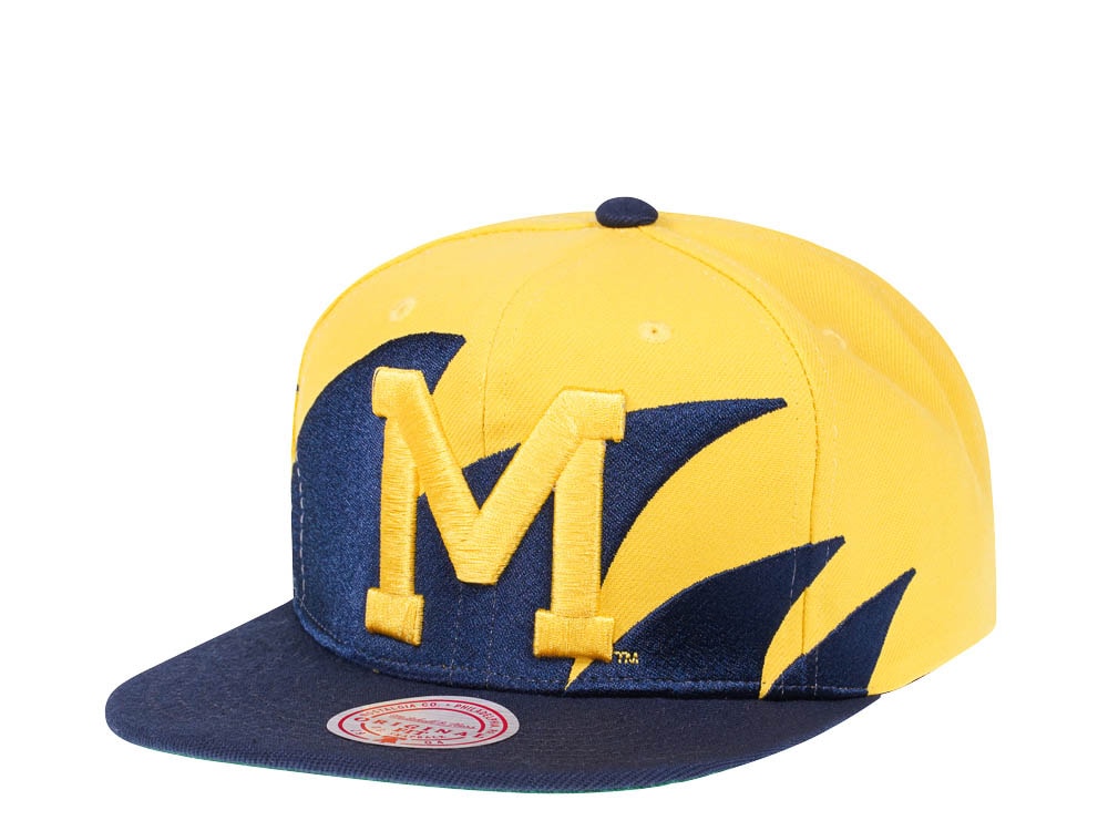 Mitchell & Ness NCAA University of Michigan Sharktooth Hardwood Classic Snapback Casquette