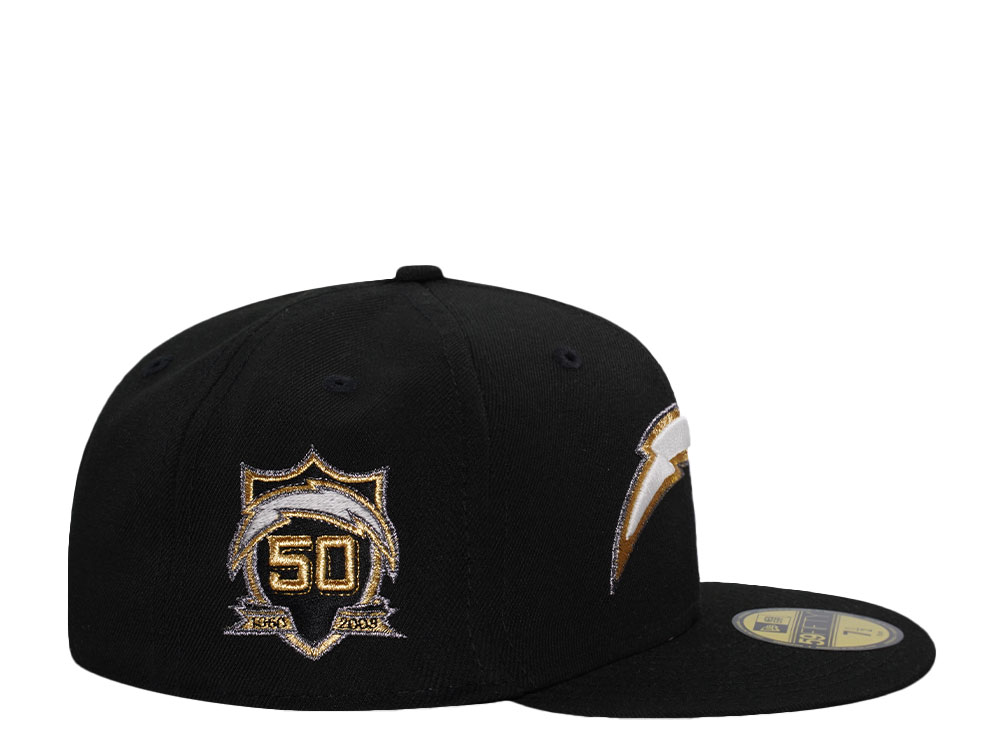 New Era Los Angeles Chargers 50th Anniversary Glow Black Prime Edition 59Fifty Fitted Casquette