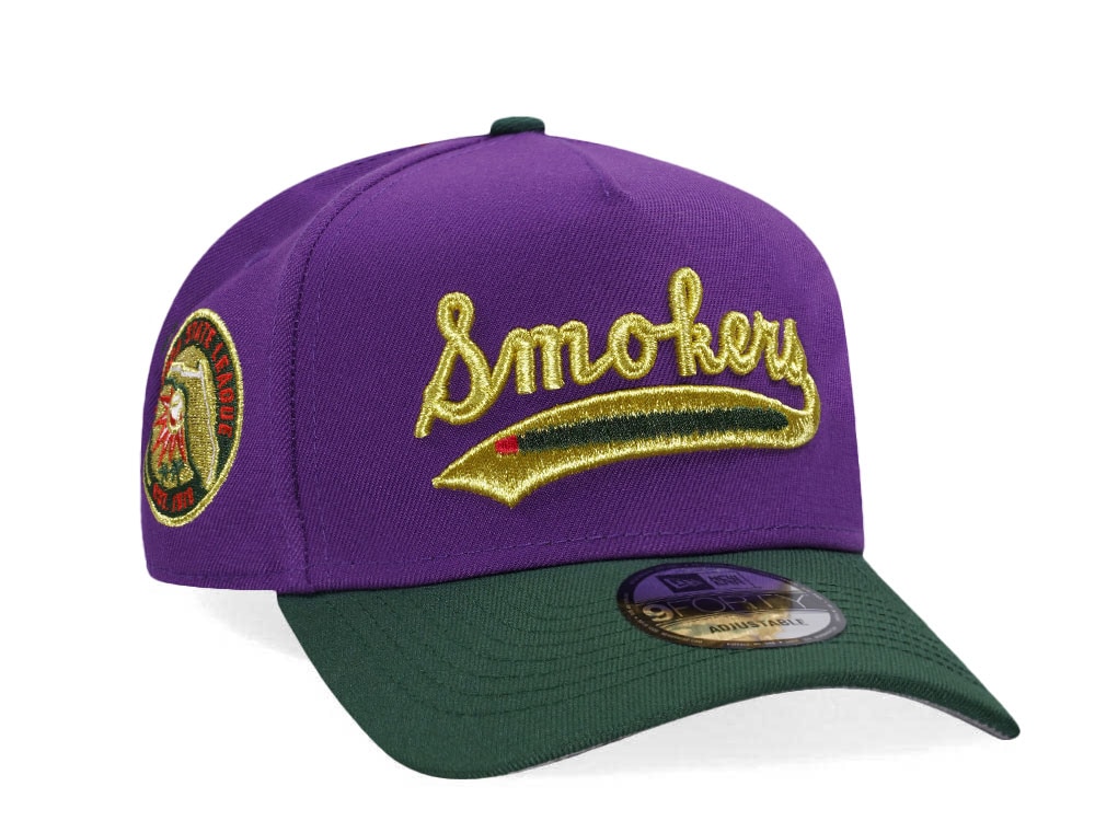 New Era Tampa Smokers Purple Gold Two Tone Edition 9Forty A Frame Snapback Casquette