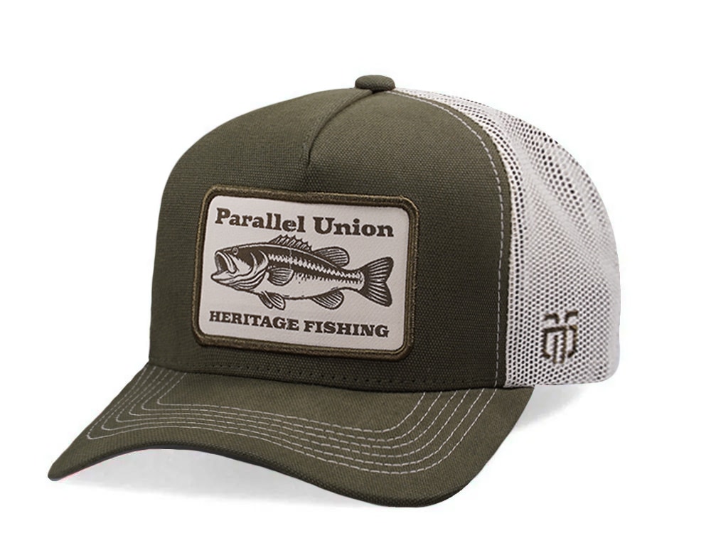 Parallel Union Heritage Fishing Patch Olive Edition Trucker Snapback Casquette