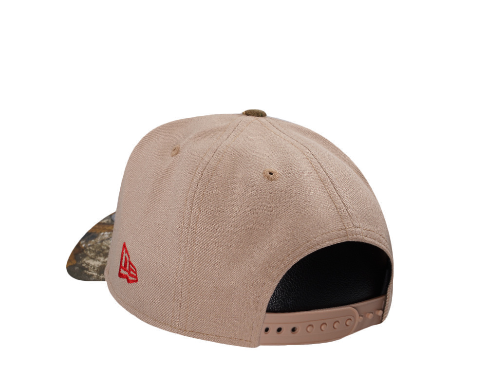New Era Los Angeles Dodgers 50th Anniversary Camel Realtree Edition 9Forty A Frame Snapback Casquette