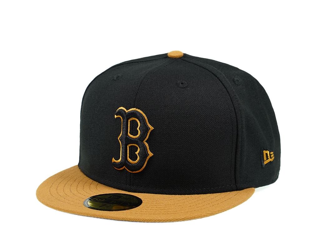 New Era Boston Red Sox Black Panama Tan Edition 59Fifty Fitted Casquette