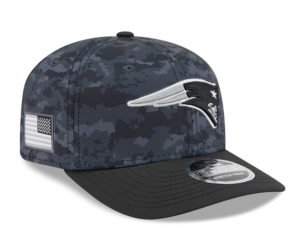 New Era New England Patriots NFL Salute to Service 2026 Digi Camo Black 9Seventy Stretch Snapback Casquette