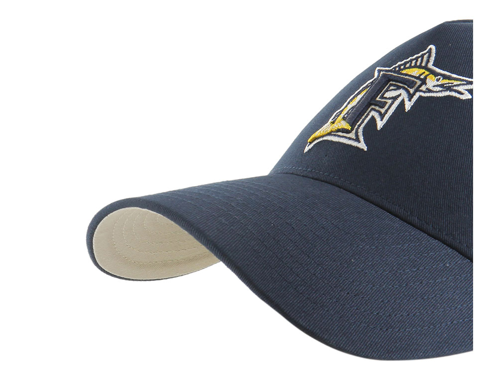 47Brand Miami Marlins Cooperstown Navy Edition MVP Snapback Casquette