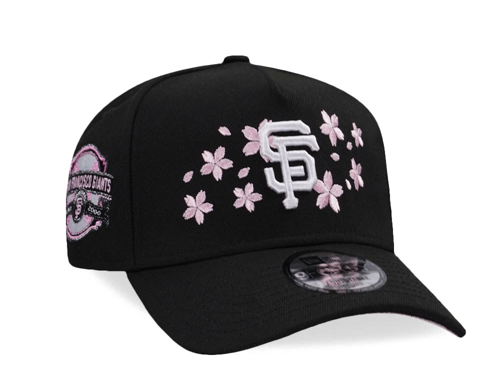 New Era San Francisco Giants 2000 Cherry Blossom Black Pink Edition 9Forty A Frame Snapback Casquette