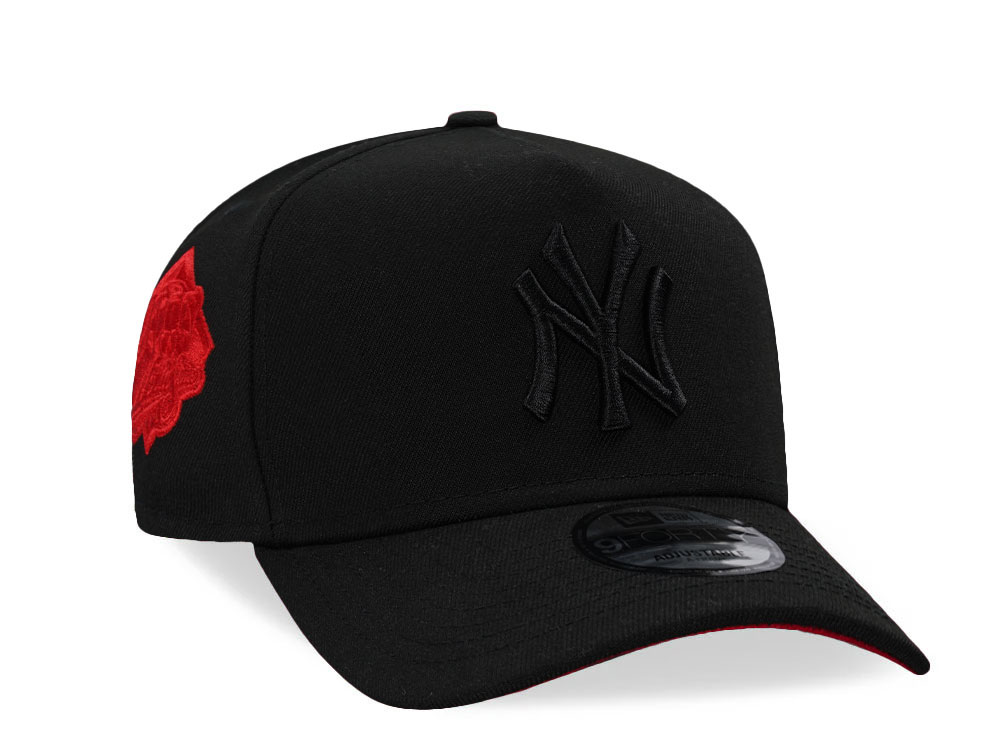 New Era New York Yankees World Series 1999 Black Out Red Edition 9Forty A Frame Snapback Casquette