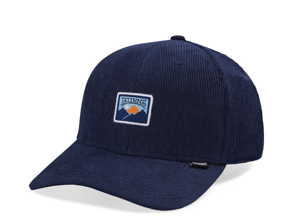 Djinns Cord Mountains Navy 6 Panel Truefit Snapback Casquette