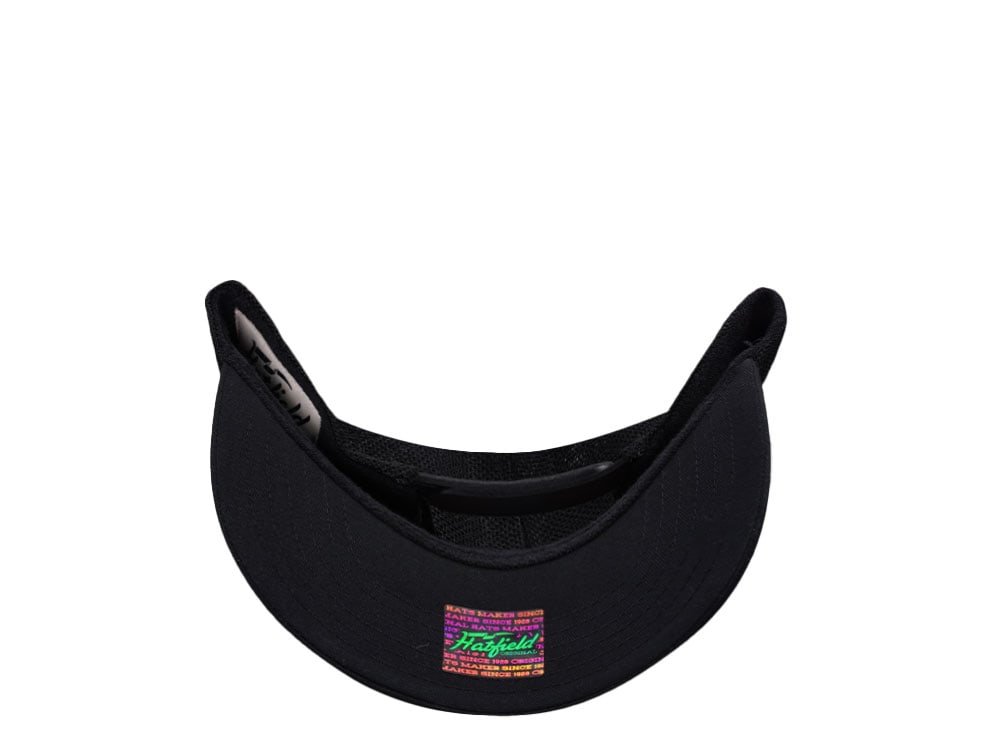 Hatfield Original Script Black Trucker Snapback Casquette