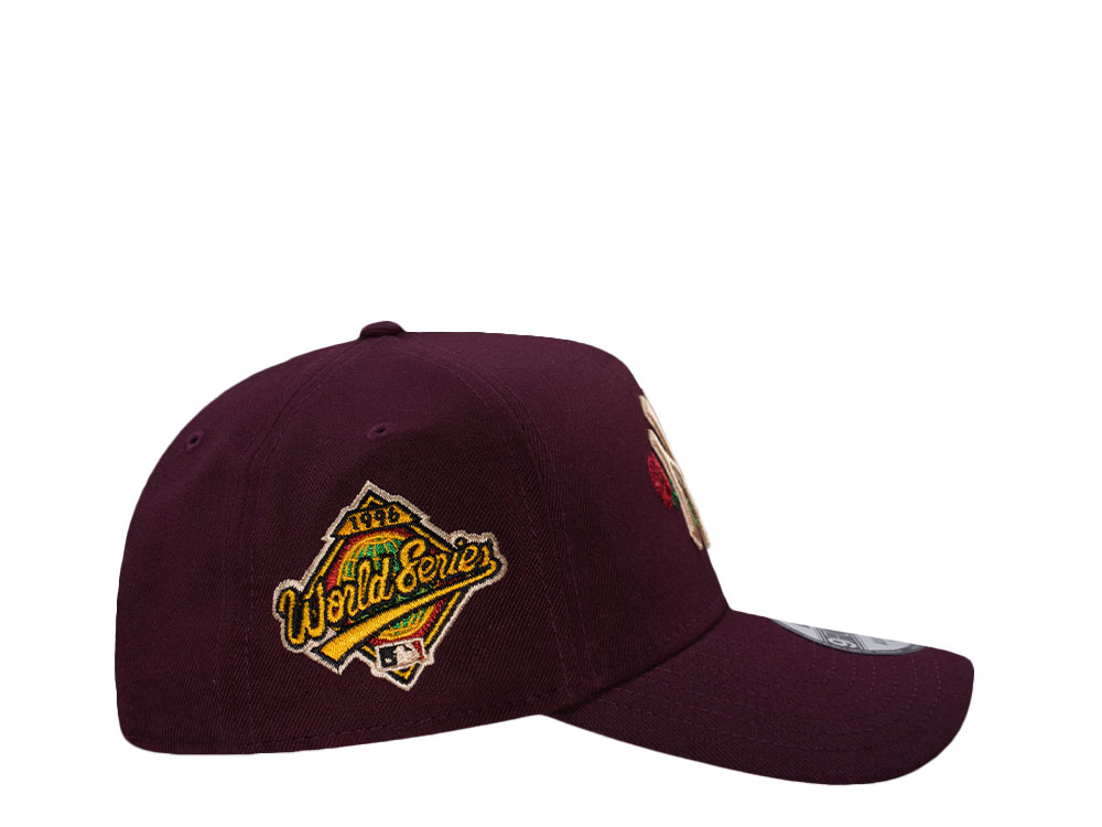 New Era New York Yankees World Series 1996 Rose Maroon Throwback Edition 9Forty A Frame Snapback Casquette