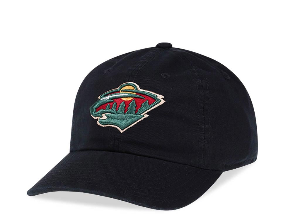 American Needle Minnesota Wild Black Vintage Casual Strapback Casquette