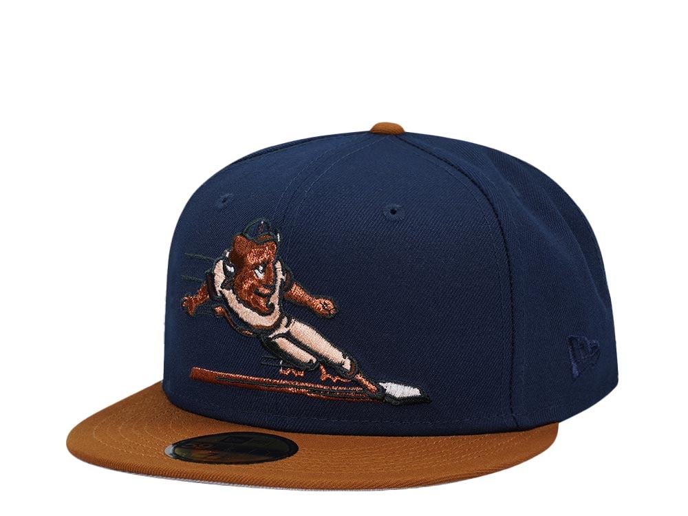 New Era Buffalo Bisons Ocean Blue Metallic Two Tone Edition 59Fifty Fitted Casquette