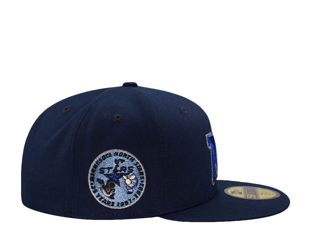 New Era Minnesota North Stars 25th Anniversary Ocean Blue Prime Edition 59Fifty Fitted Casquette