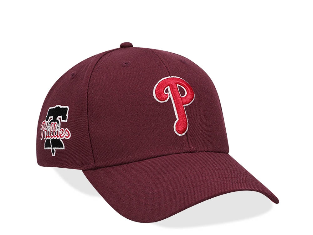 47Brand Philadelphia Phillies Dark Maroon Sure Shot MVP Snapback Casquette