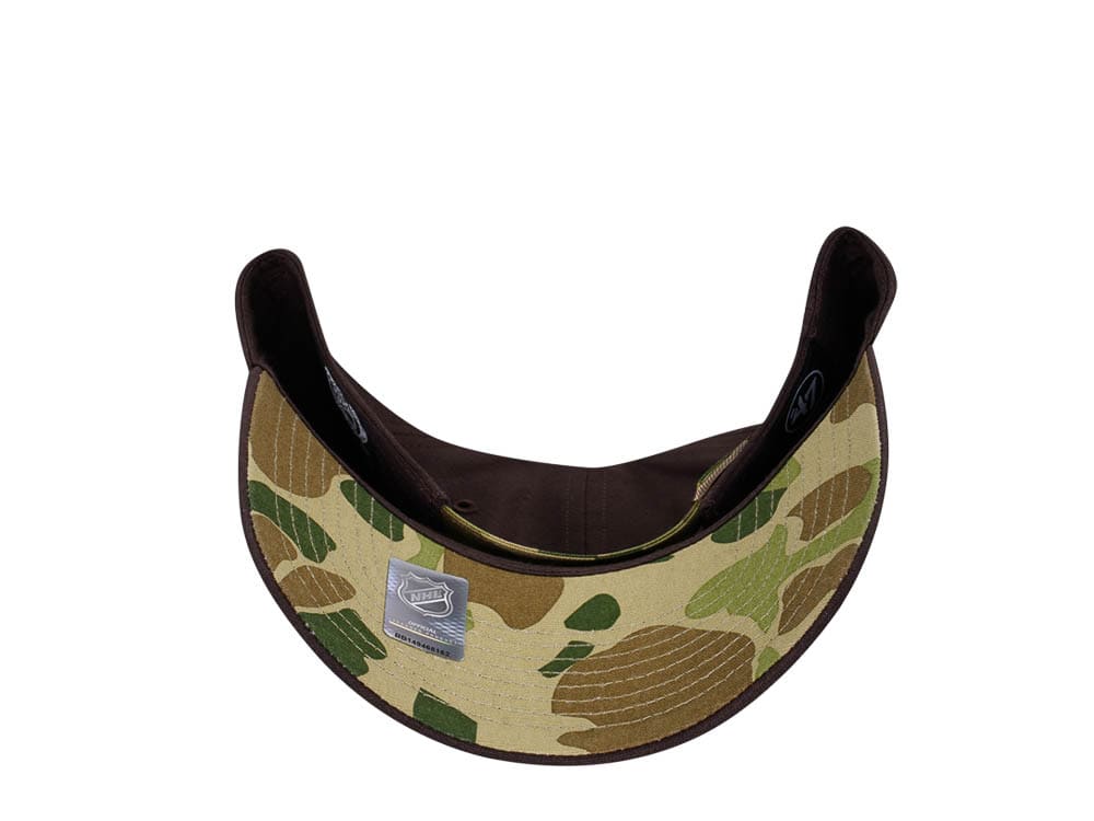 47Brand Anaheim Ducks Brown Frog Skin Camo MVP Strapback Casquette