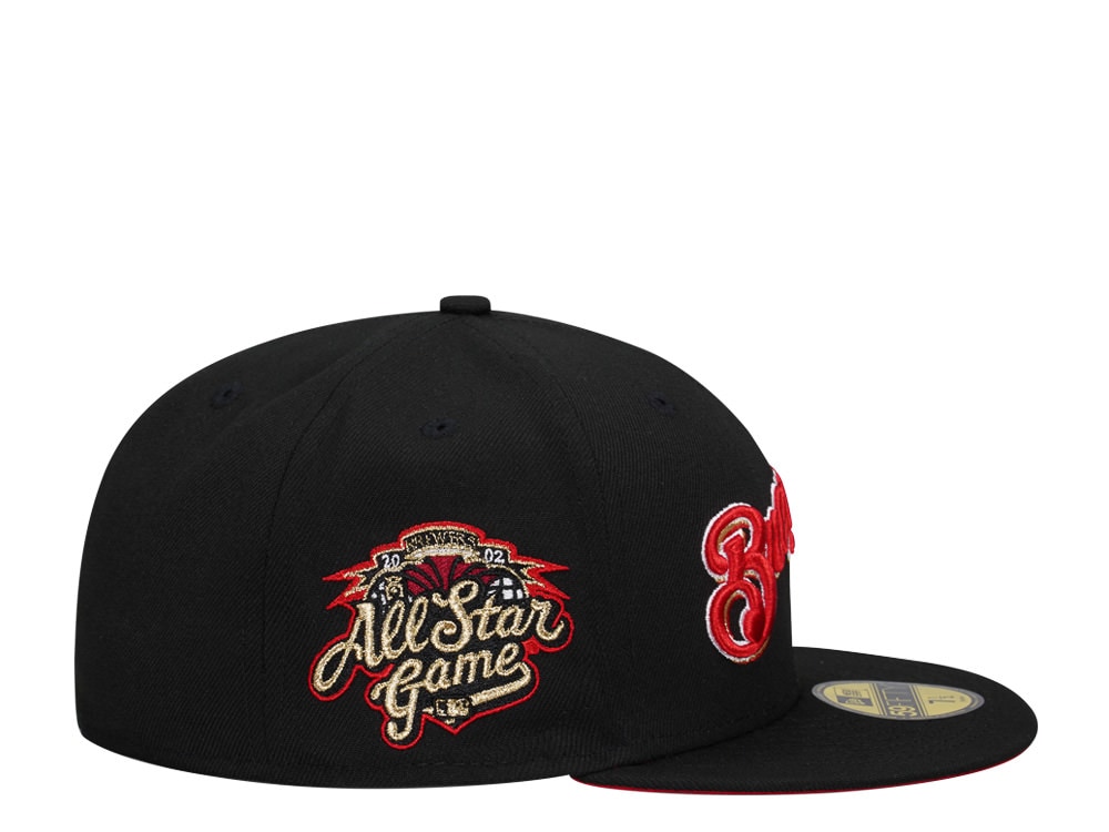 New Era Milwaukee Brewers All Star Game 2002 Black and Red Edition 59Fifty Fitted Casquette