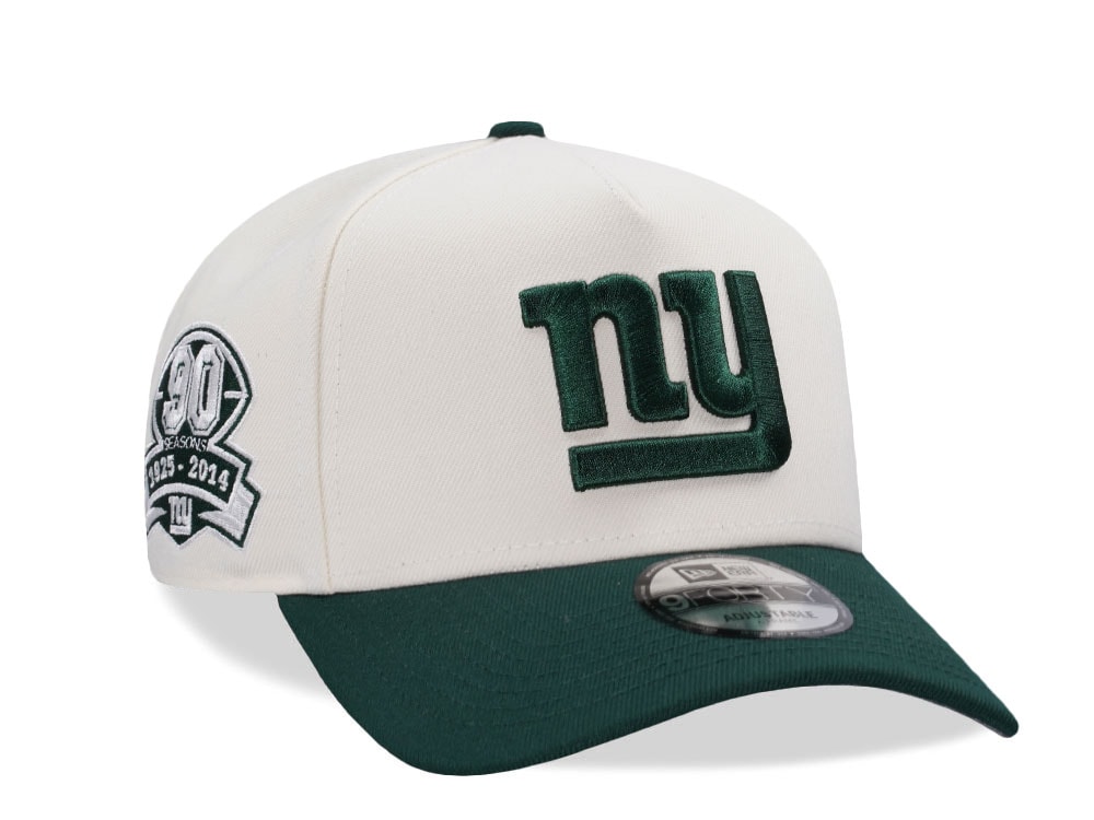 New Era New York Giants 90 Seasons Chrome Two Tone Edition 9Forty A Frame Snapback Casquette