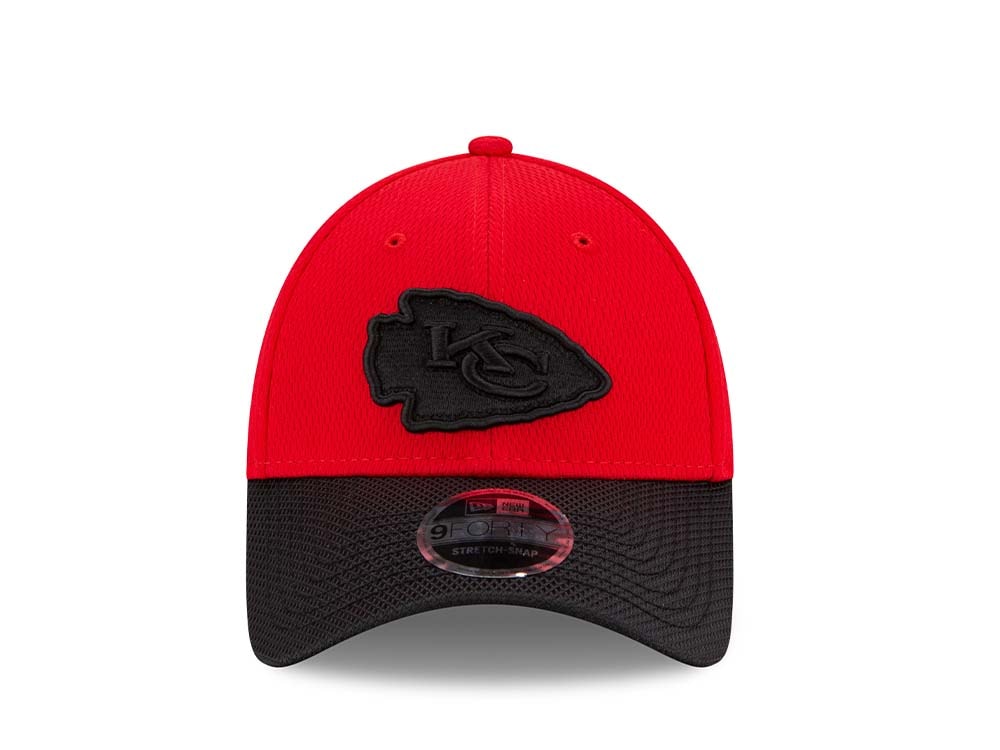 New Era Kansas City Chiefs Road Sideline 9Forty Stretch Snapback Casquette
