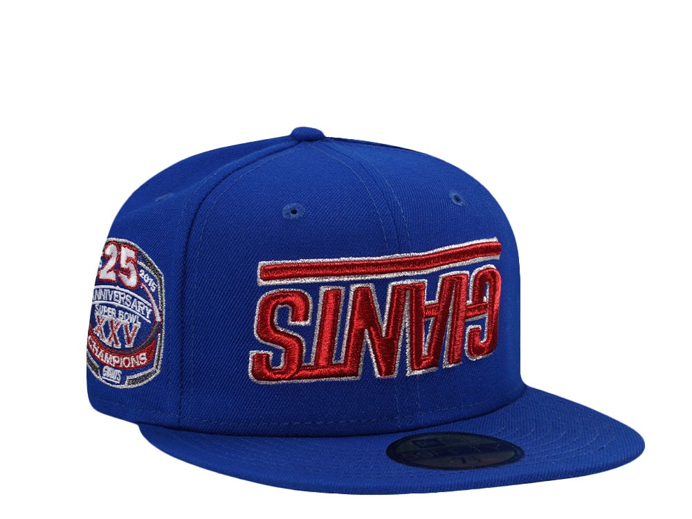 New Era New York Giants 25th Anniversary Blue Prime Edition 59Fifty Fitted Casquette