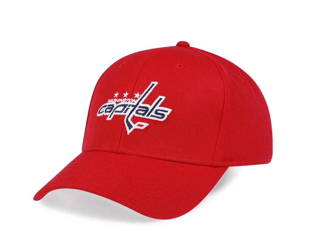 American Needle Washington Capitals Red Stadium Curved Snapback Casquette