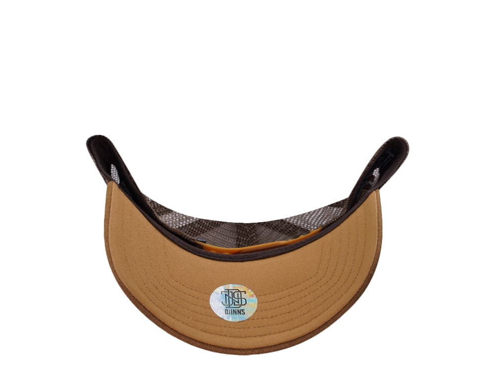 Djinns HFT Lazy Barista Beige Two Tone Edition Trucker Snapback Casquette