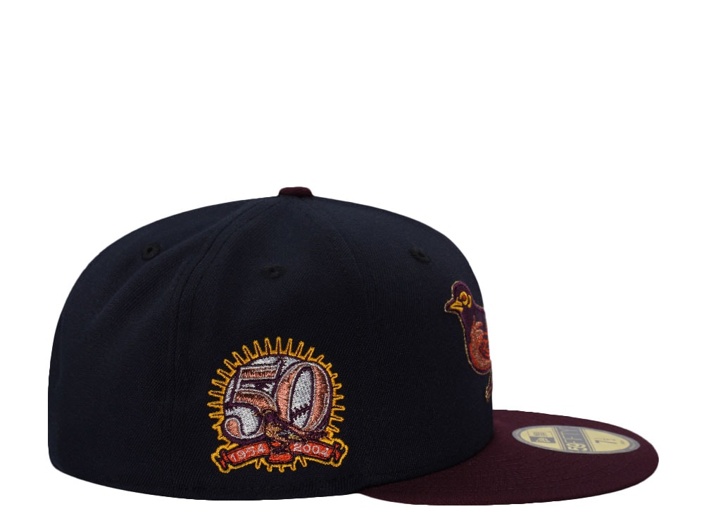 New Era Baltimore Orioles 50th Anniversary Navy Two Tone Edition 59Fifty Fitted Casquette