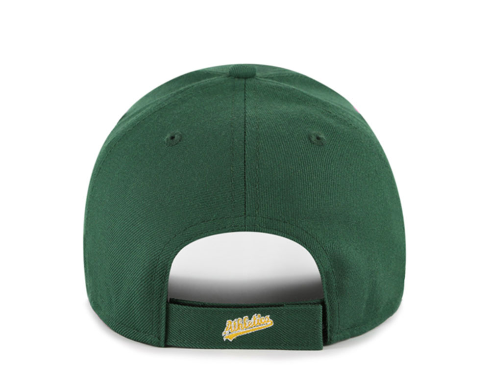 47 Brand Oakland Athletics Ballpark Script Green Edition MVP Strapback Casquette