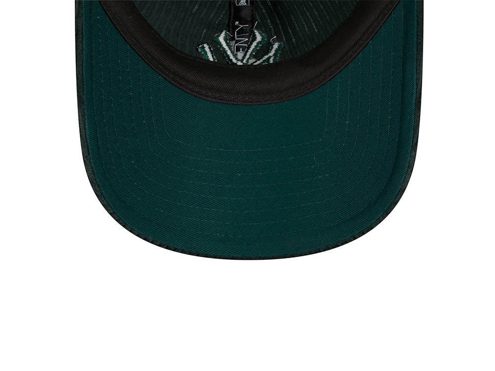 New Era New York Yankees Wide Cord Dark Green 9Forty Strapback Casquette