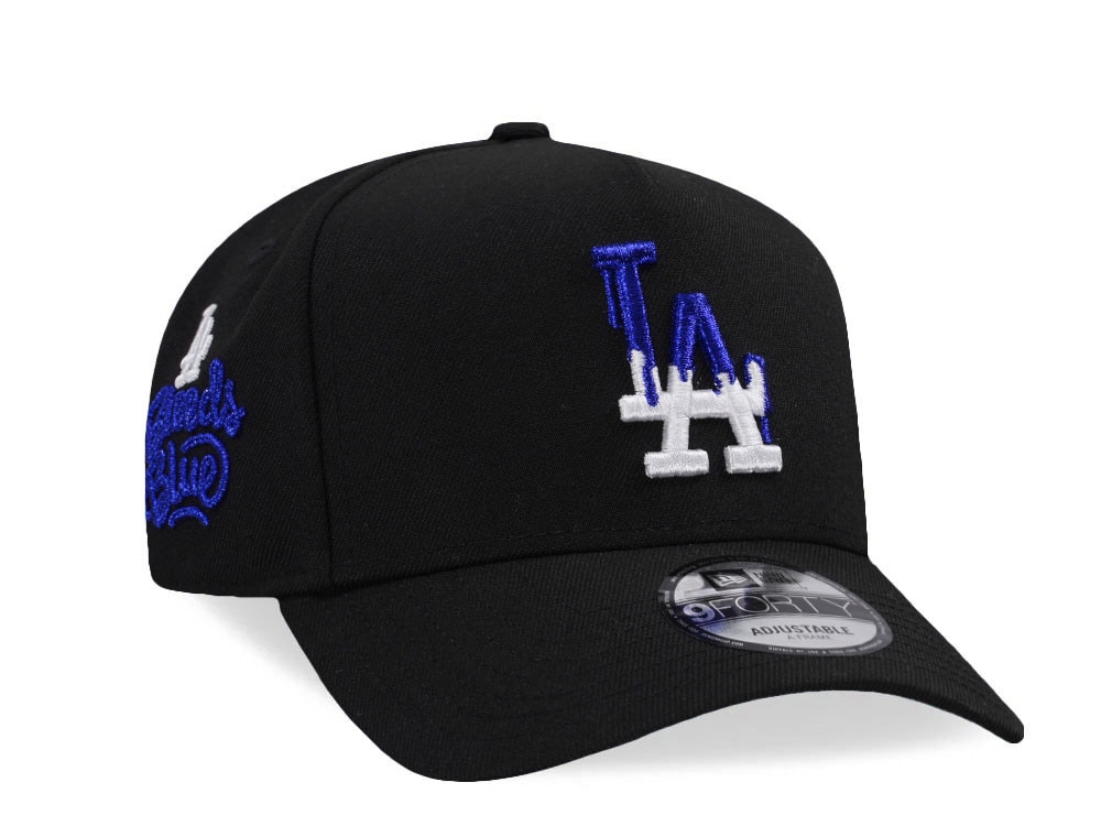 New Era Los Angeles Dodgers Blue Bleeds Black Prime Edition 9Forty A Frame Snapback Casquette
