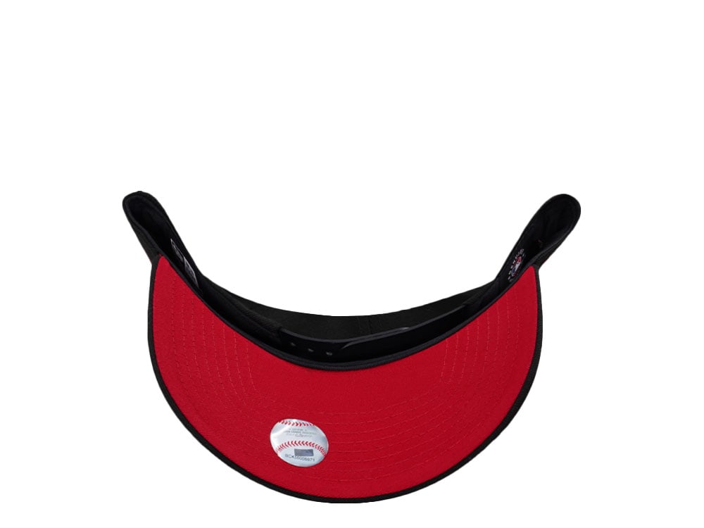 New Era Los Angeles Dodgers Script Black and Red Edition 9Forty A Frame Snapback Casquette